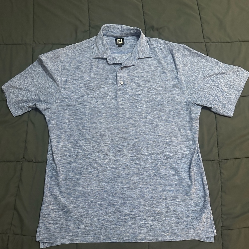 FootJoy Heathered Blue Golf Polo